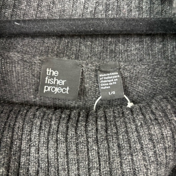 The Fisher Project Cashmere Midi Length Sweater Dress Size L NWOT - Picture 2 of 11